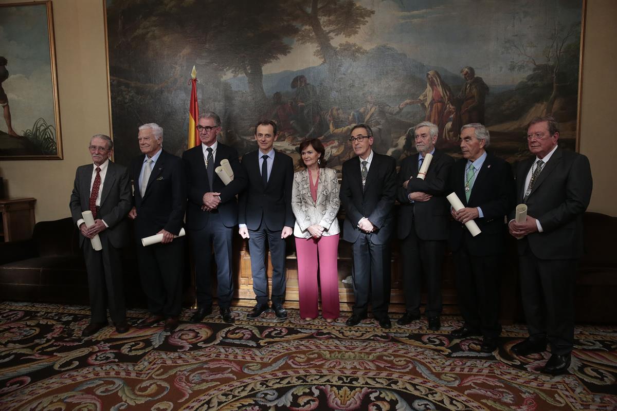 30/01/2019. Carmen Calvo participa en el homenaje a siete académicos represaliados tras la Guerra Civil. La vicepresidenta del gobierno y mi...